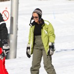 Mimi beim Skifahren
